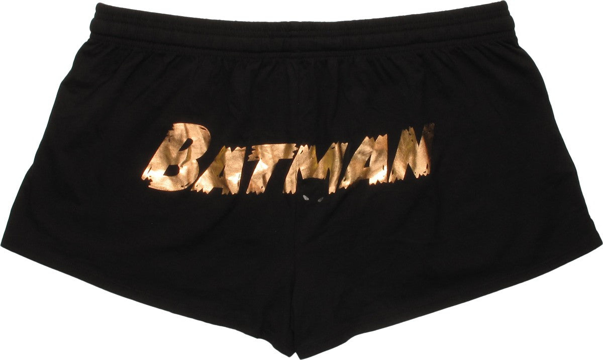 Batman Gold Foil Name On Rear Women's Shorts