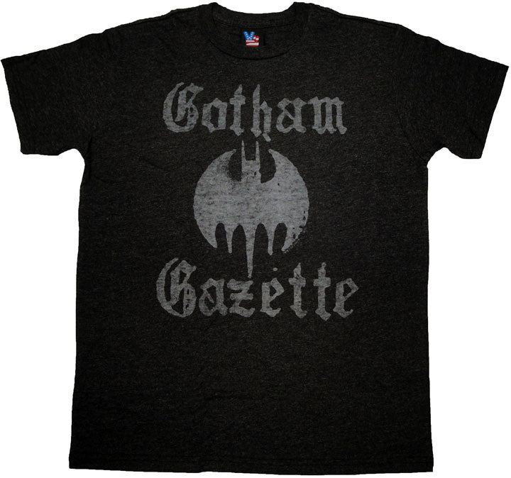Batman Gotham Gazette T Shirt Sheer