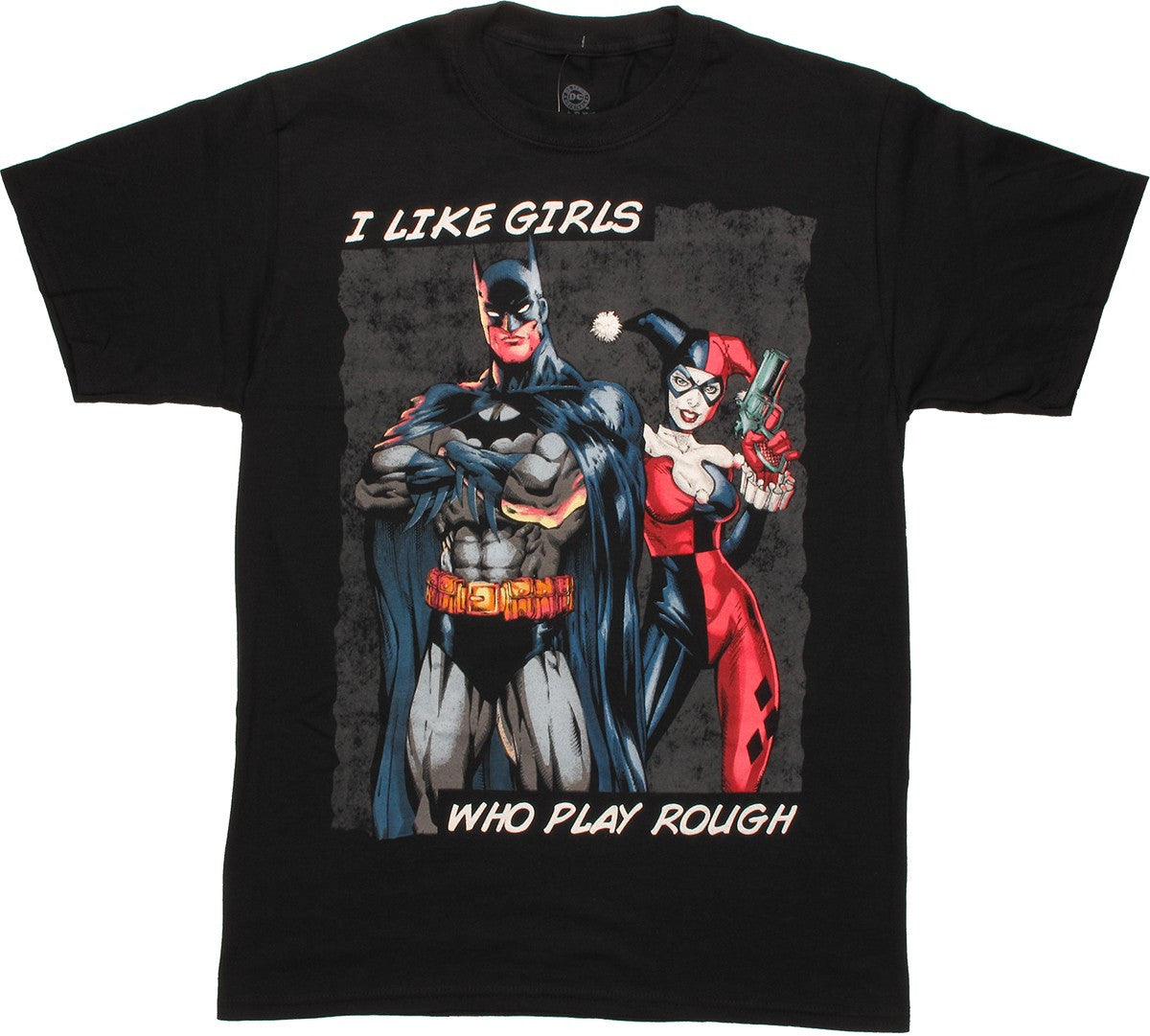 Batman Harley Play Rough T Shirt
