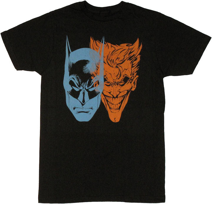 Batman Joker Faces T Shirt Sheer
