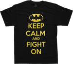 Batman Keep Calm Fight On T Shirt