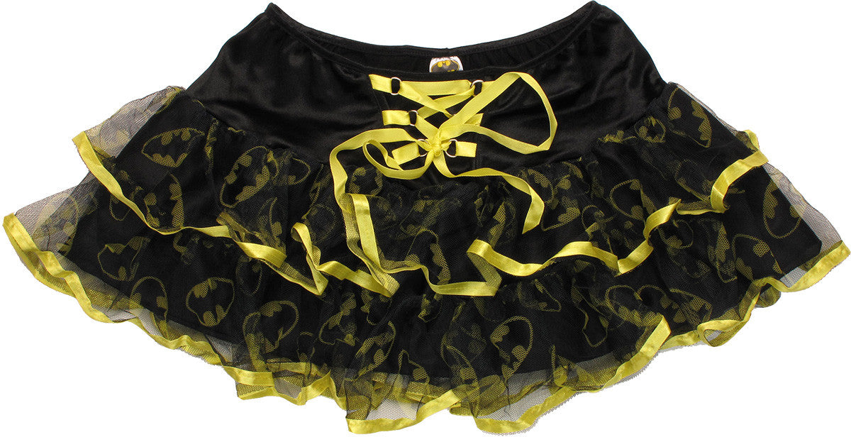 Batman Lace Up Tiered Tutu Skirt