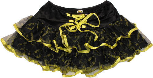 Batman Lace Up Tiered Tutu Skirt