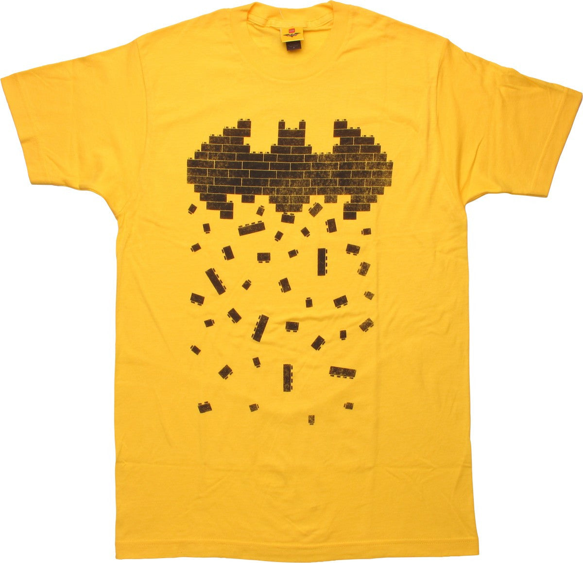 Batman Lego Logo Crumbling Bricks T-Shirt