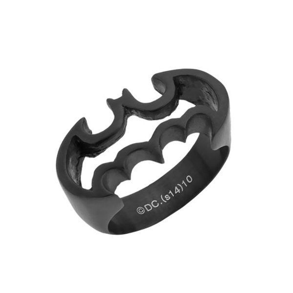 Batman Logo Cut Out Black Ring