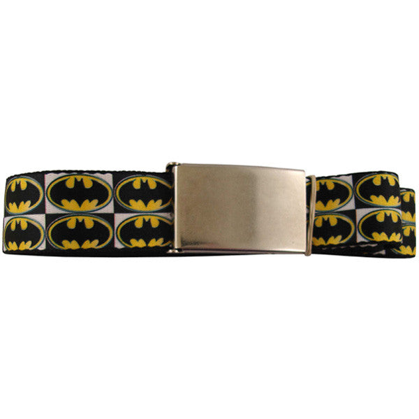 Batman Checked Logo Mesh Belt
