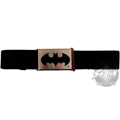 Batman Logo on Silver Belt