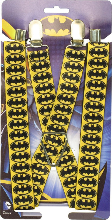 Batman Logo Stack Yellow Suspenders