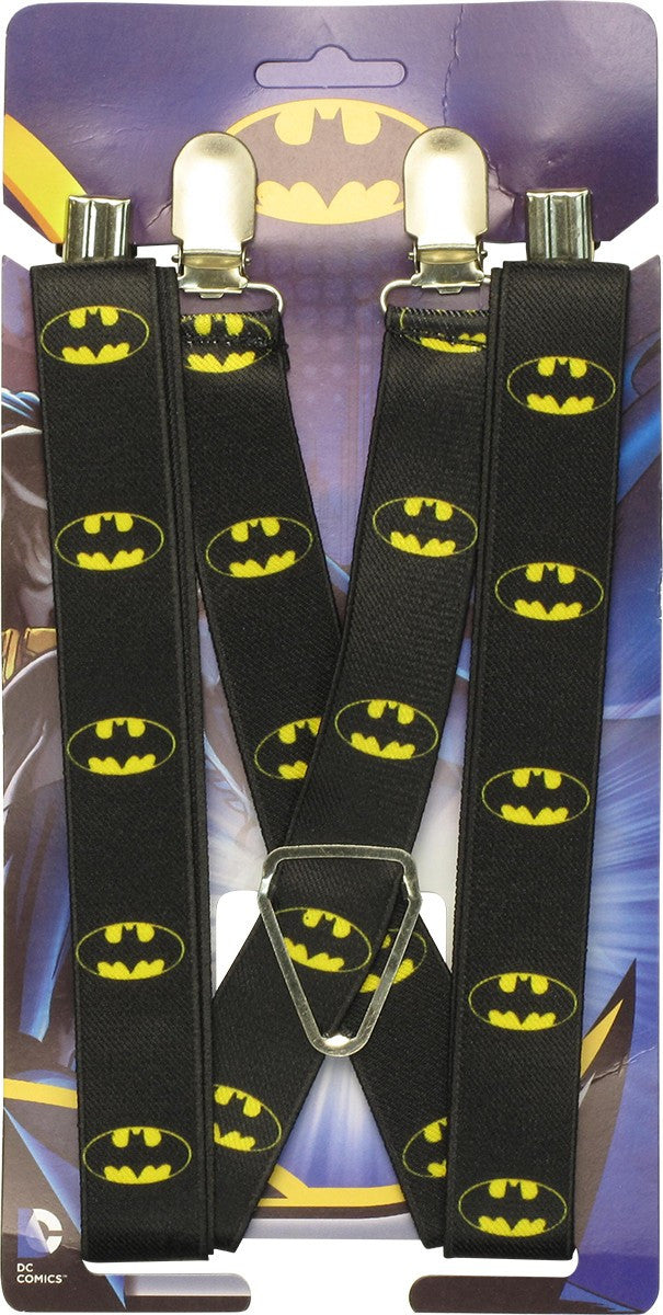 Batman Logos Black Suspenders