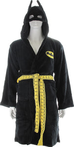 Batman In Robe Batman Masked Hood Fleece Black Robe – Stylin Online