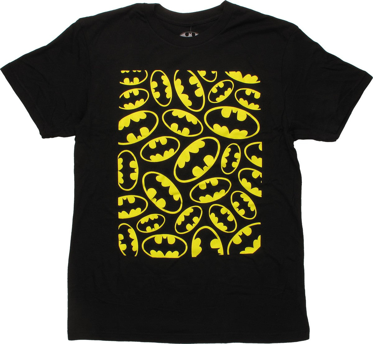 Batman Multiple Logos In Square T-Shirt Sheer