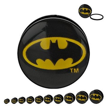 Batman Oval Logo Acrylic Plugs