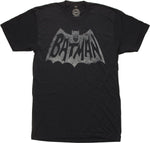 Batman White Television Logo Navy Blue T-Shirt