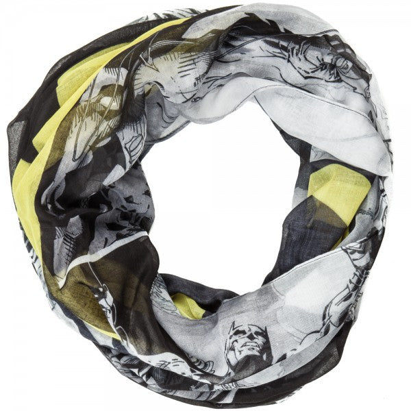 Batman Yellow Logo Infinity Scarf