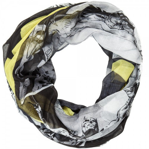 Batman Yellow Logo Infinity Scarf