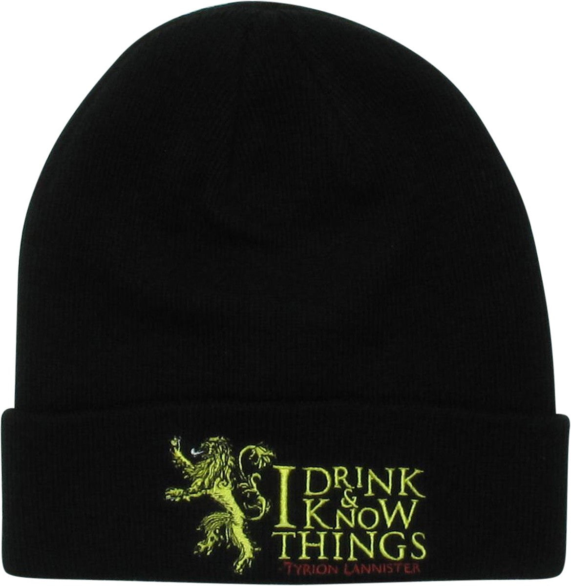 Game of Thrones I Drink & Know Things Cuff Beanie