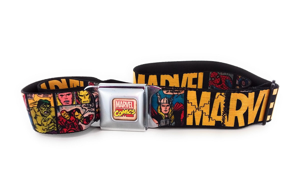 Avengers Comic Panels Wrap Seatbelt Belt