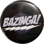 Big Bang Theory Bazinga Black Button