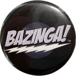 Big Bang Theory Bazinga Black Button