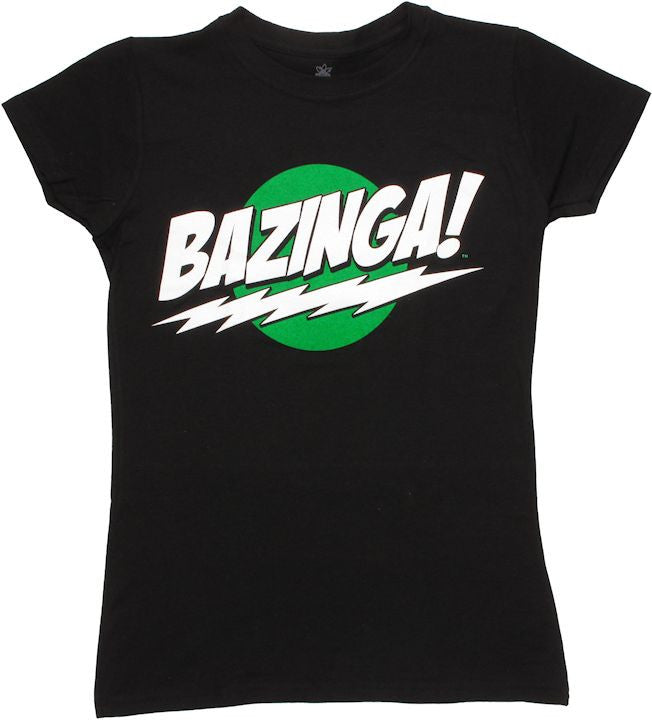 Big Bang Theory Bazinga Glow Baby Tee