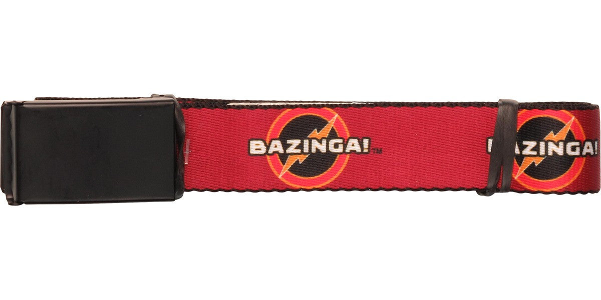 Big Bang Theory Bazinga Logo Mesh Belt
