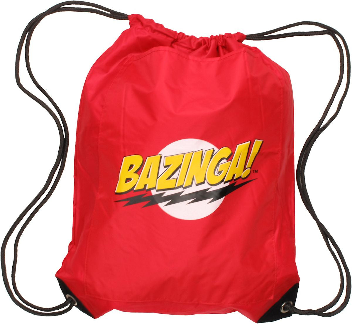 Big Bang Theory Bazinga Red Drawstring Backpack