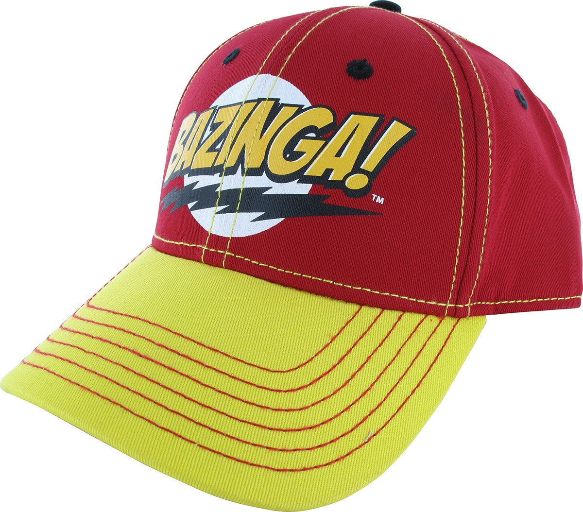 Big Bang Theory Bazinga Red Yellow Hat