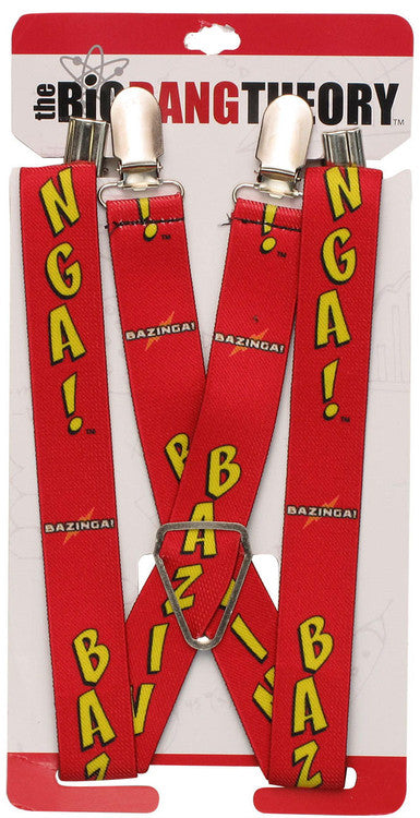 Big Bang Theory Bazinga Suspenders