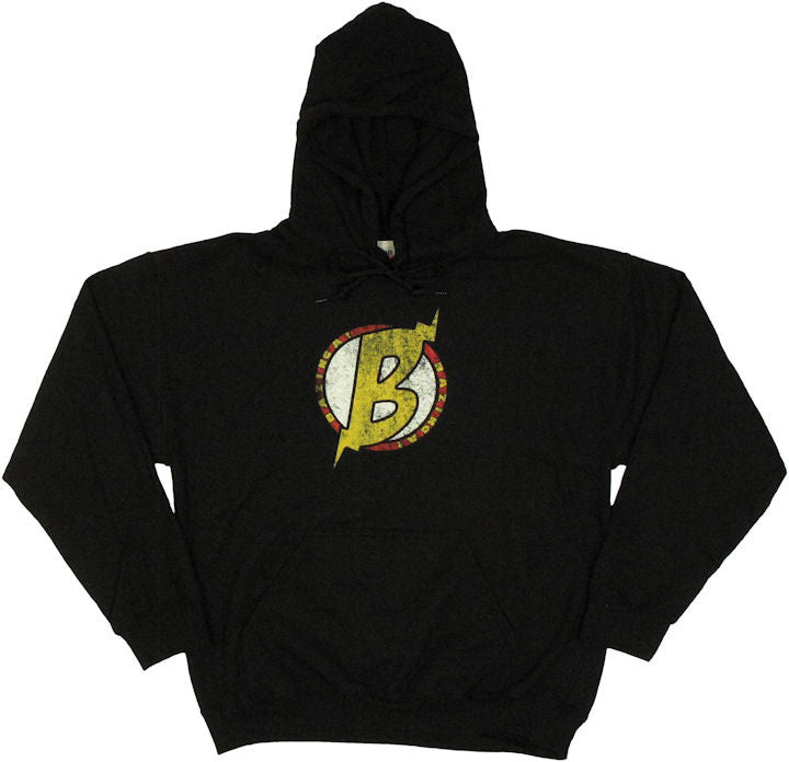 Big Bang Theory Bolted B Black Hoodie