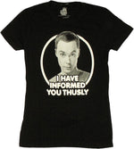 Big Bang Theory Informed Thusly Baby Tee