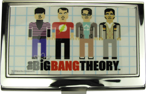 Big Bang Theory Pixel Cast Card Case