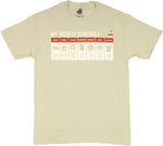 Big Bang Theory Schedule T Shirt