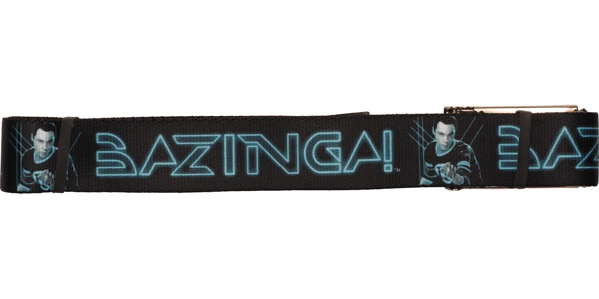 Big Bang Theory Sheldon TRON Bazinga Wide Mesh Belt