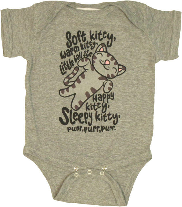 Big Bang Theory Soft Kitty Gray Snap Suit