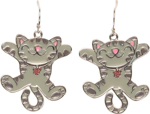 Big Bang Theory Soft Kitty Jumping Earrings