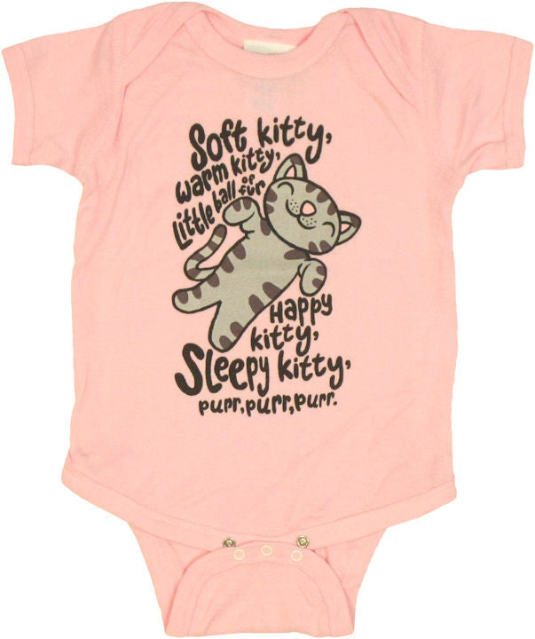 Big Bang Theory Soft Kitty Pink Snap Suit