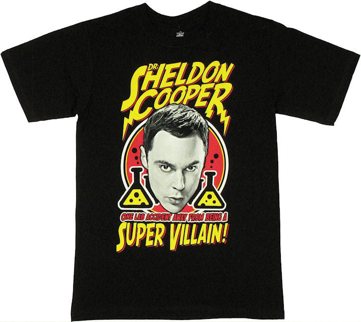 Big Bang Theory Super Villain Shaded T Shirt