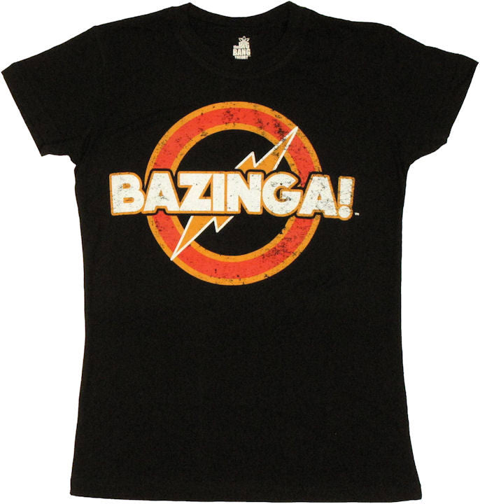 Big Bang Theory Vintage Bazinga Baby Tee
