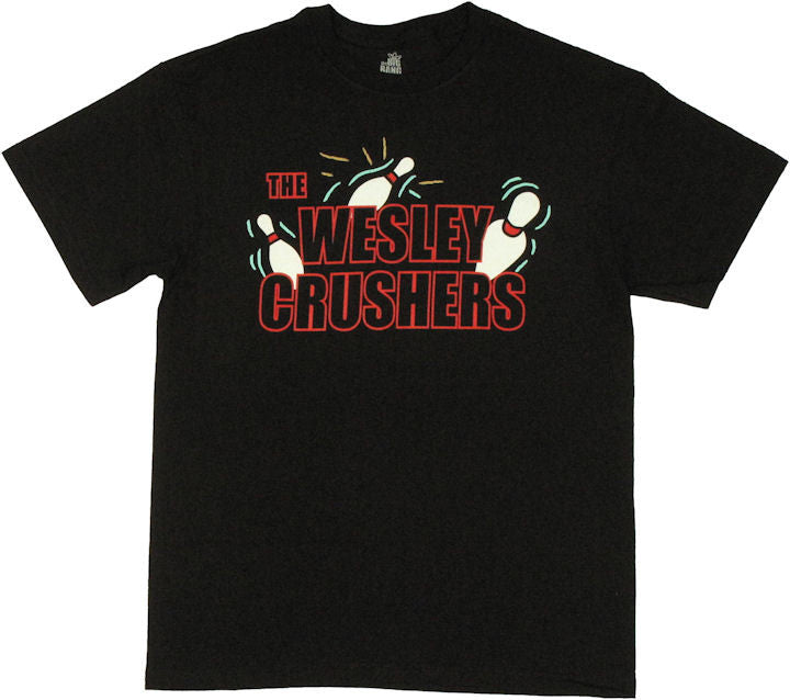 Big Bang Theory Wesley Crushers Black T Shirt