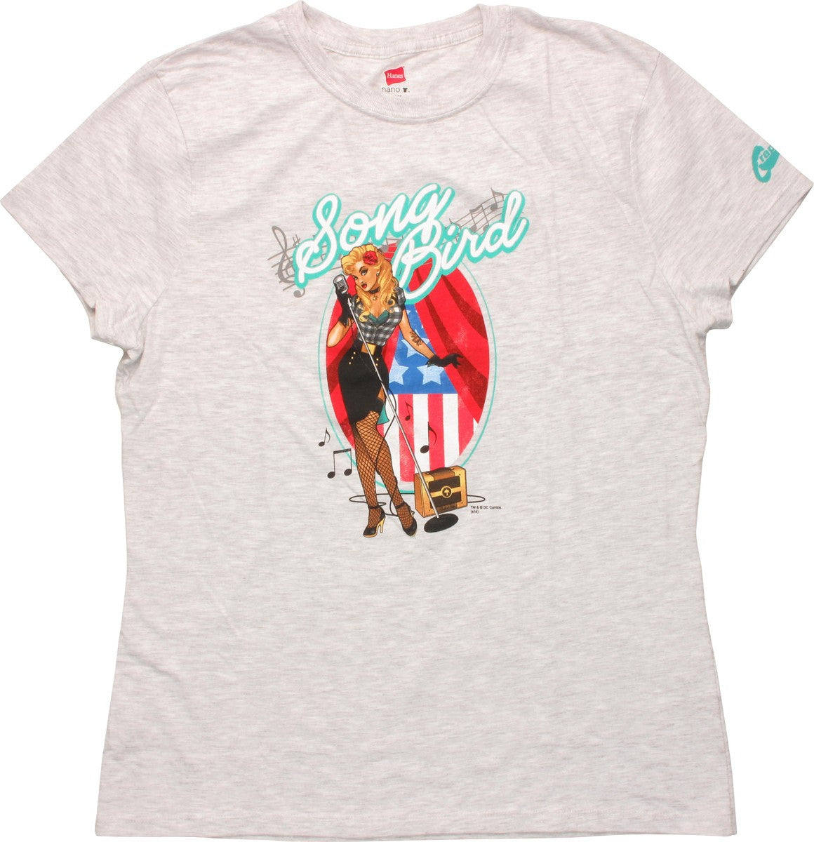 Black Canary Song Bird Bombshell Ladies T-Shirt