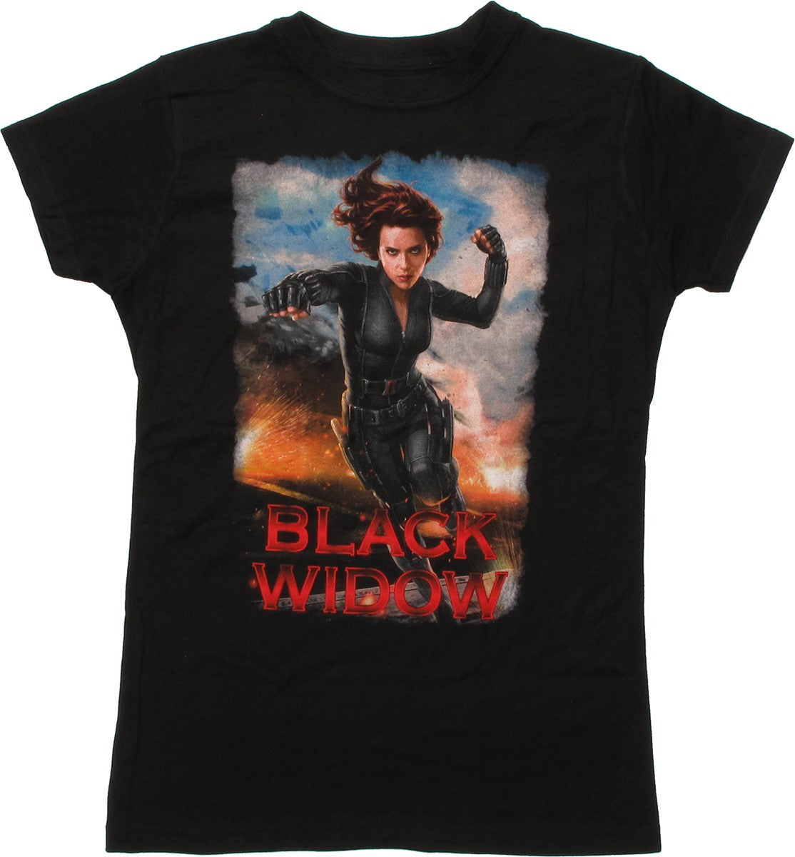 Black Widow Movie Punch Baby Tee
