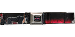 Bleach Name and Characters Black Seatbelt Mesh Belt