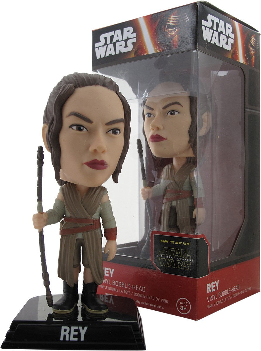 Star Wars Force Awakens Rey Vinyl Bobblehead