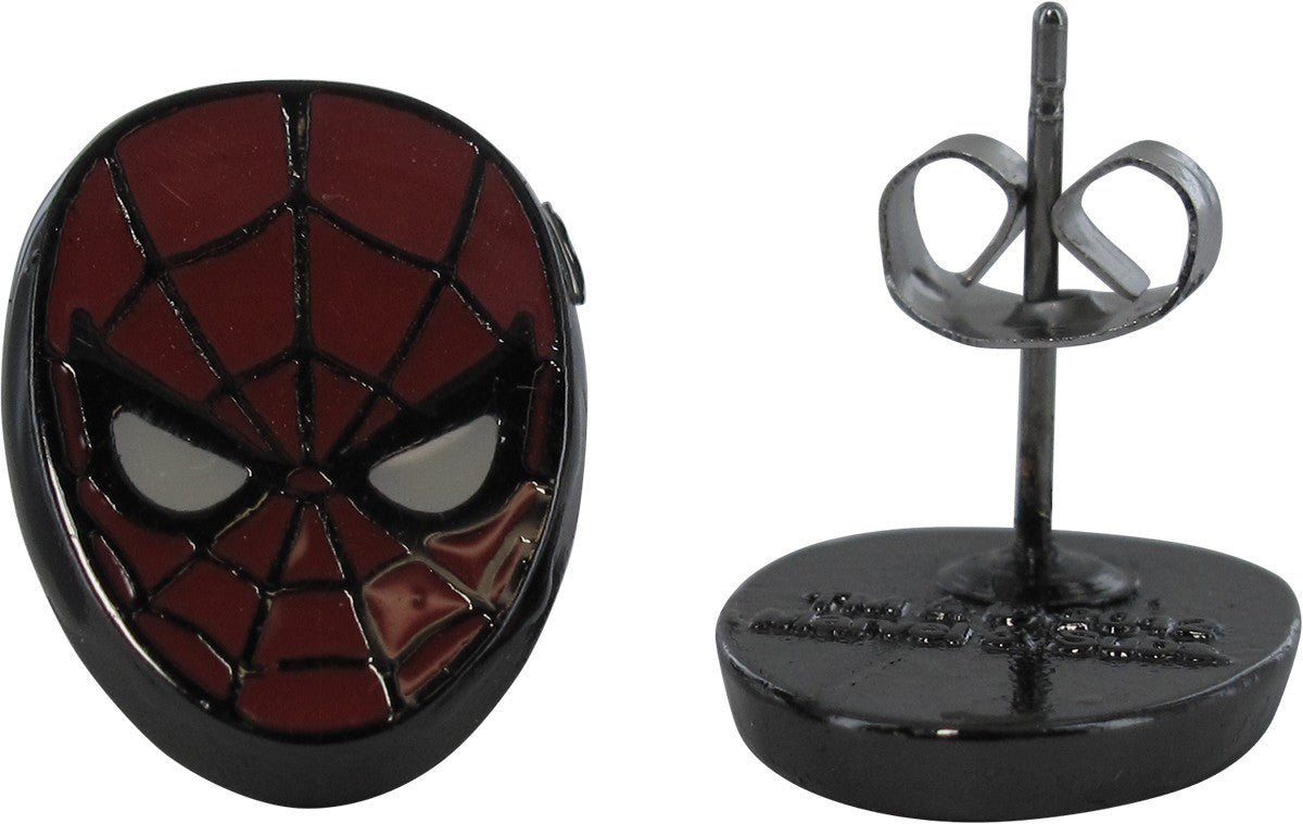 Spiderman Logo Mask Stud 3 Pair Earrings Set