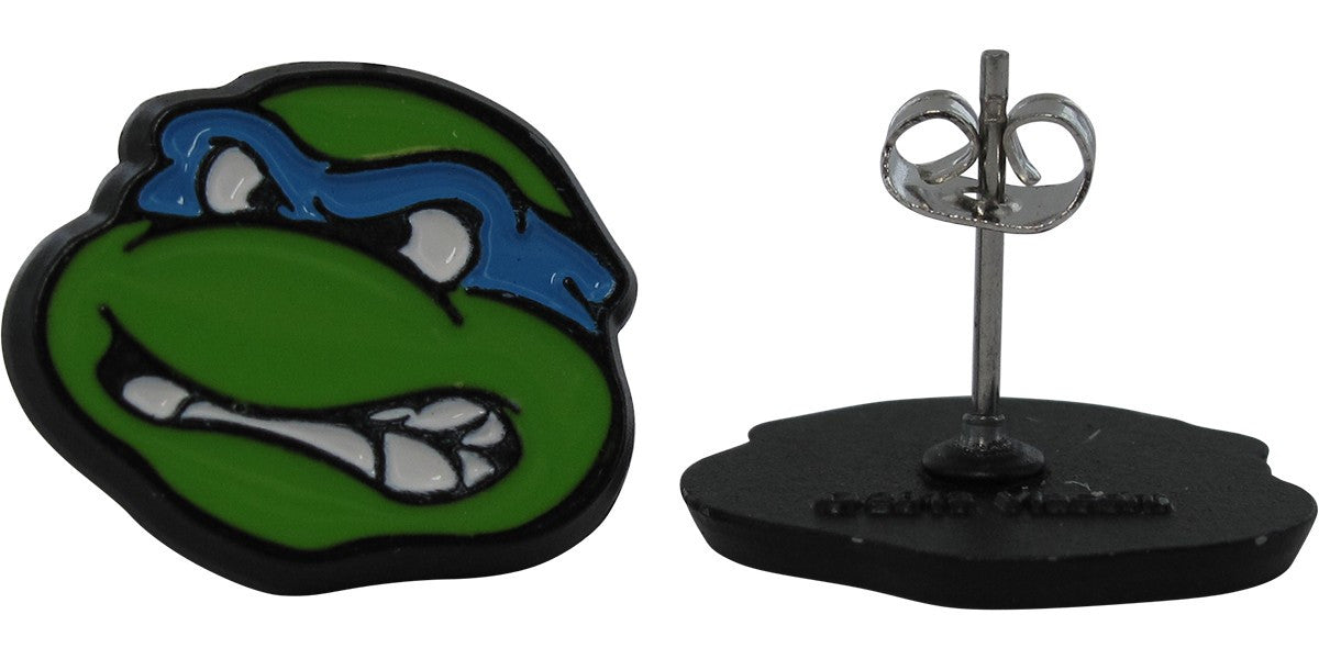 Ninja Turtles Mike Leo Heads Stud Earrings