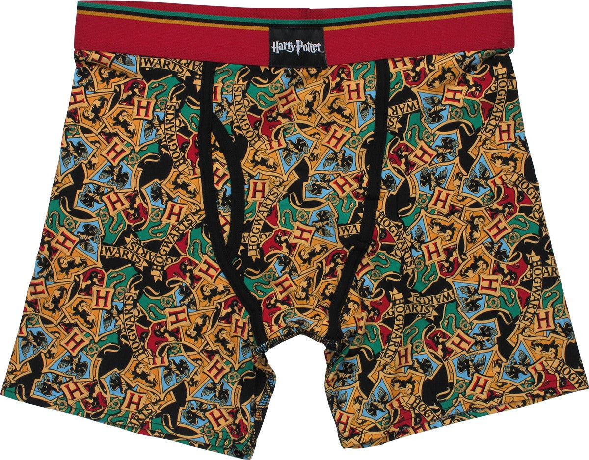 Harry Potter Hogwarts House Crests Boxer Briefs