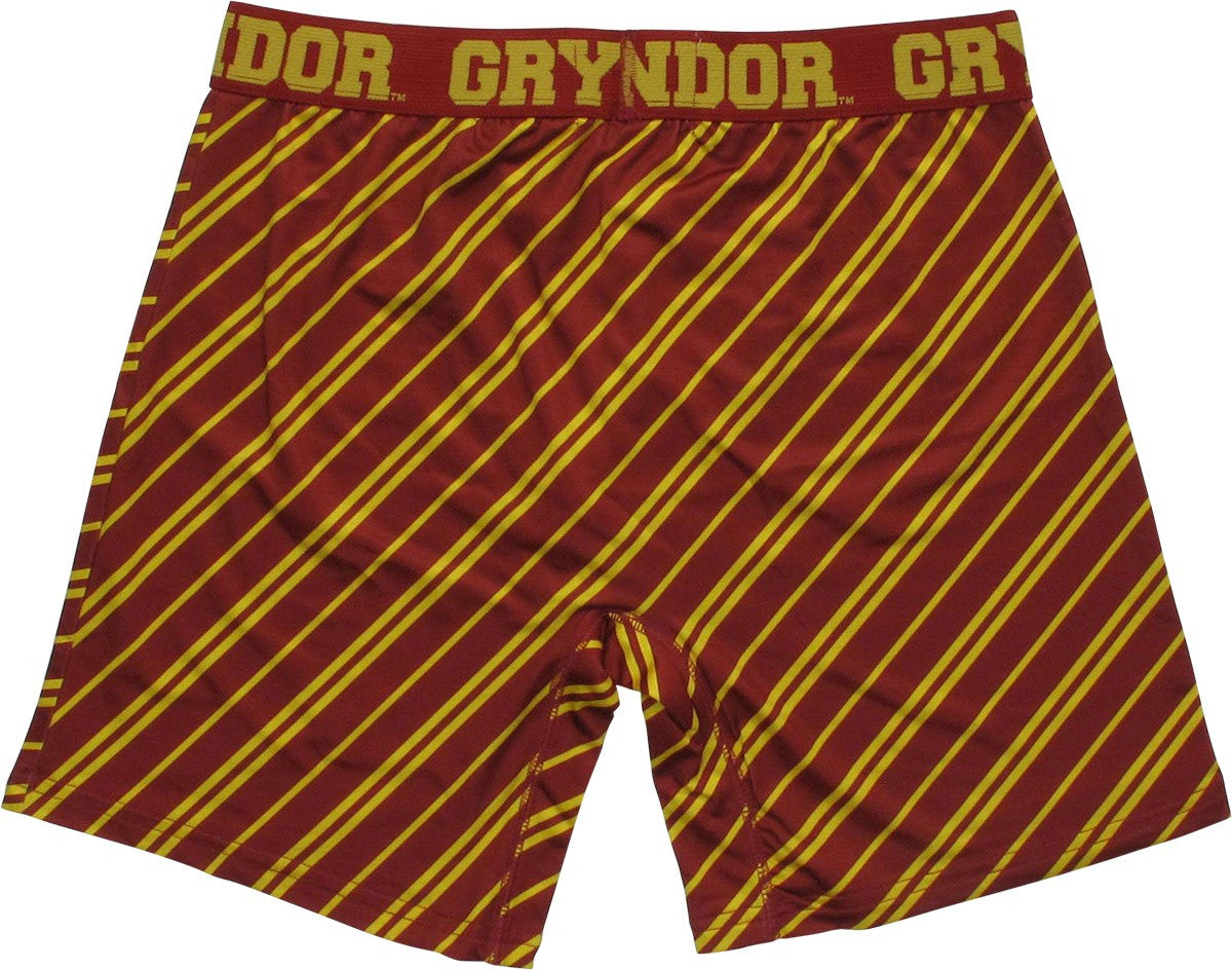 Harry Potter Gryffindor Crest Striped Boxer Briefs