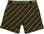 Harry Potter Hufflepuff Crest Striped Boxer Briefs