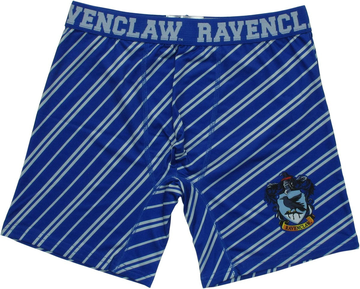 Harry Potter Ravenclaw Crest Striped Boxer Briefs