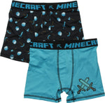 Minecraft Diamond Tools 2 Pack Boys Boxer Briefs